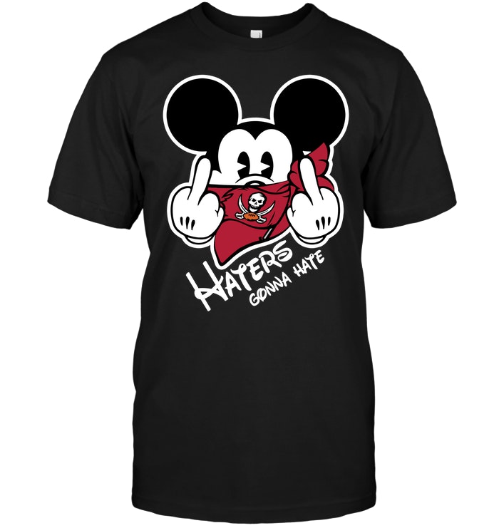 Tampa Bay Buccaneers "haters Gonna Hate" Mickey Mouse T-Shirt